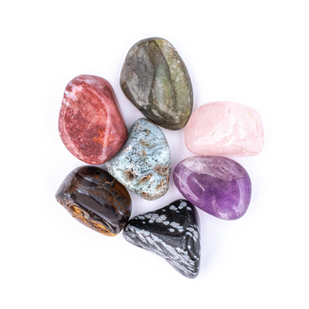 25 Grams of Small Tumbled Assorted Gemstone Crystal Mix