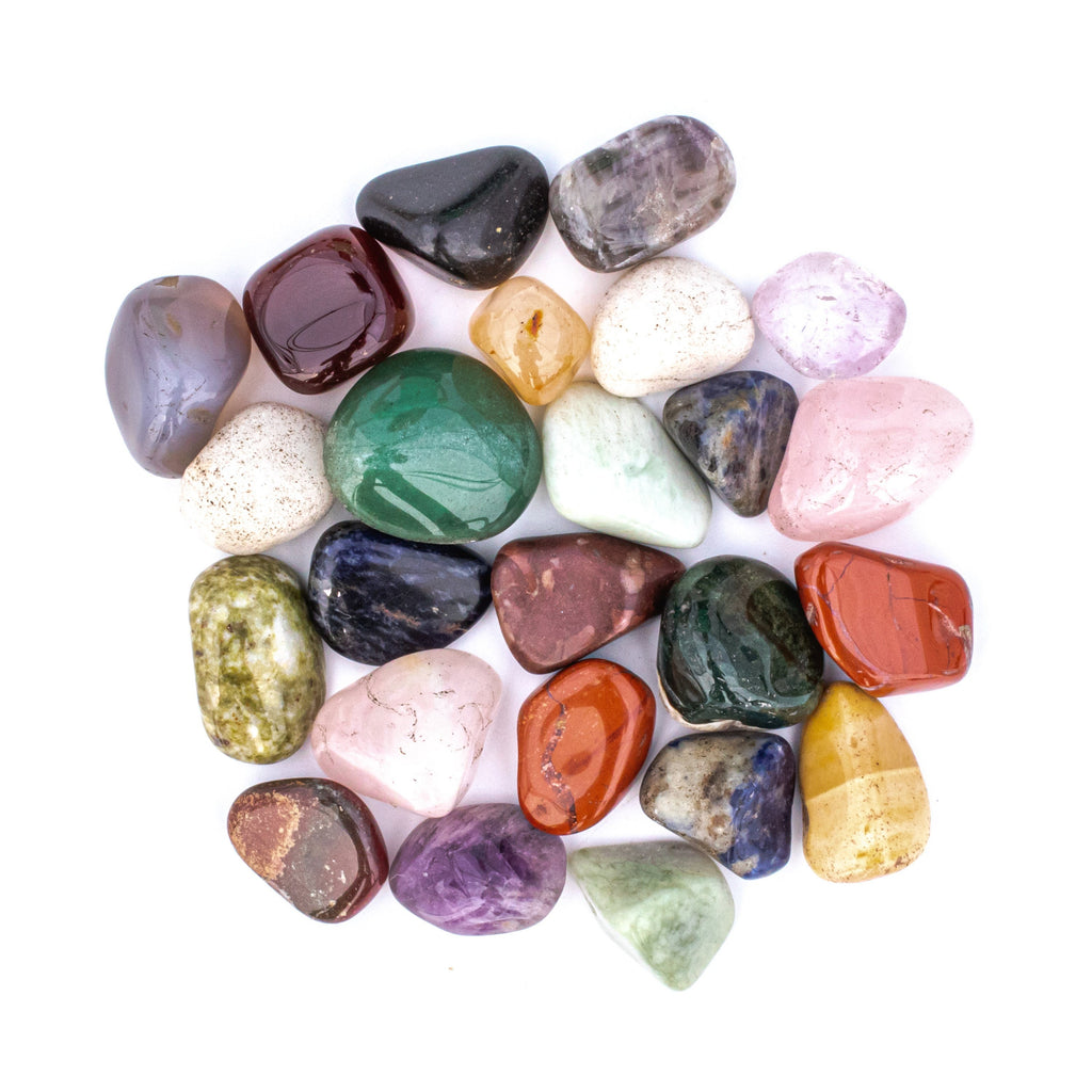 1/4 Pound of Small Tumbled Assorted Gemstone Crystal Mix