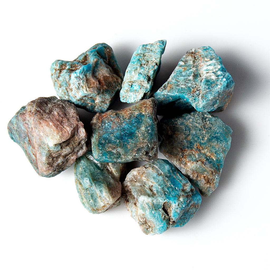Rough Blue Apatite Natural Unheated Stones