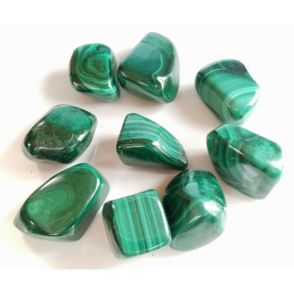 Large Tumbled Malachite Gemstones