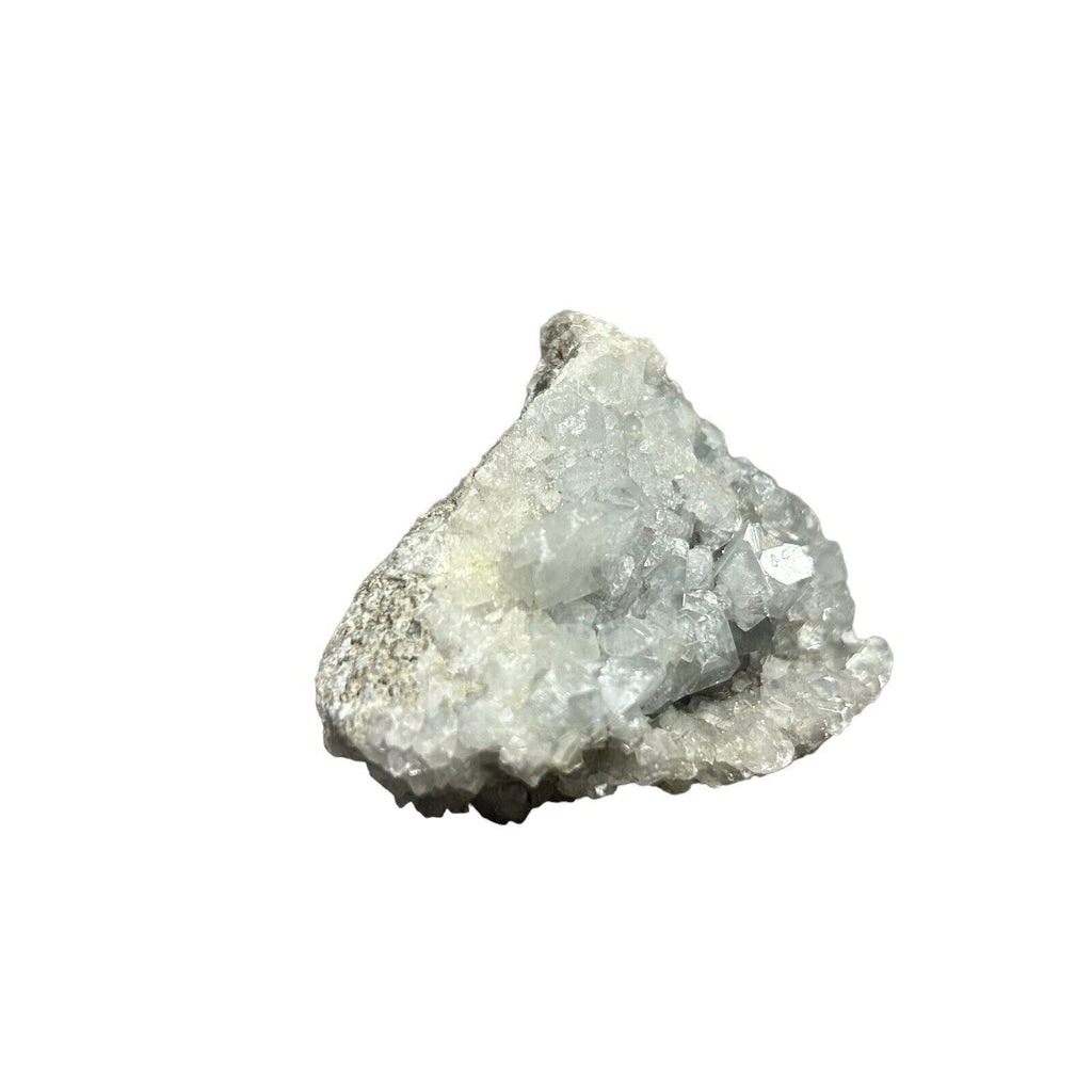 Madagaskar Sky Blue Celestite Crystal Druzy Geode Mineral Cluster 6,1 oz