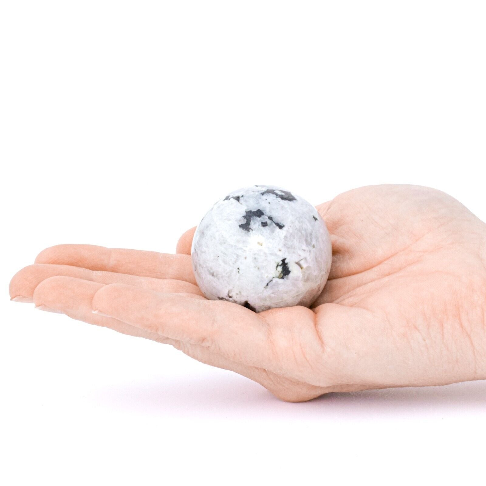 20-30mm Rainbow Moonstone Sphere & Stand