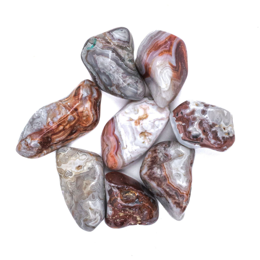 Medium Tumbled Mexican Crazy Lace Agate
