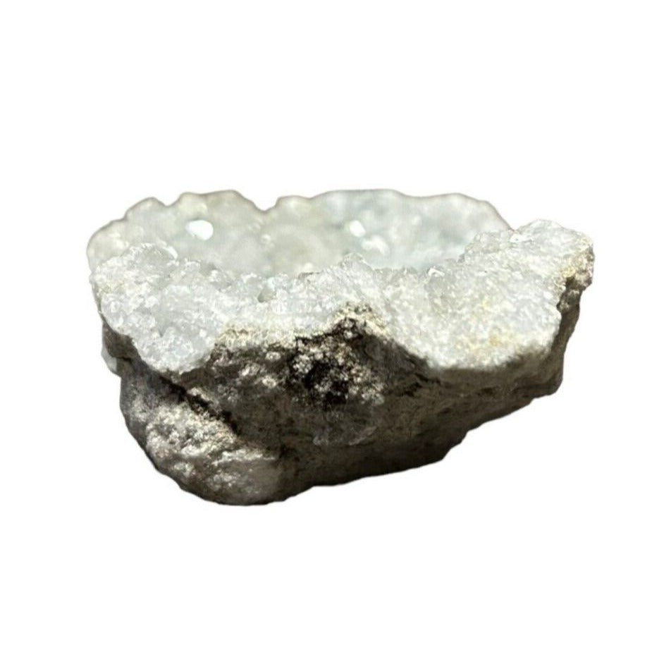 马达加斯加天青石水晶 Druzy 天蓝色晶洞矿物簇 6.6 盎司宝石岩石