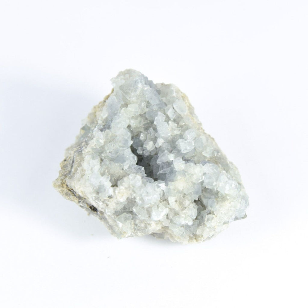 Madagaskar Celestite Crystal druzy cluster obloha Blue Geode Mineral 7,7 oz