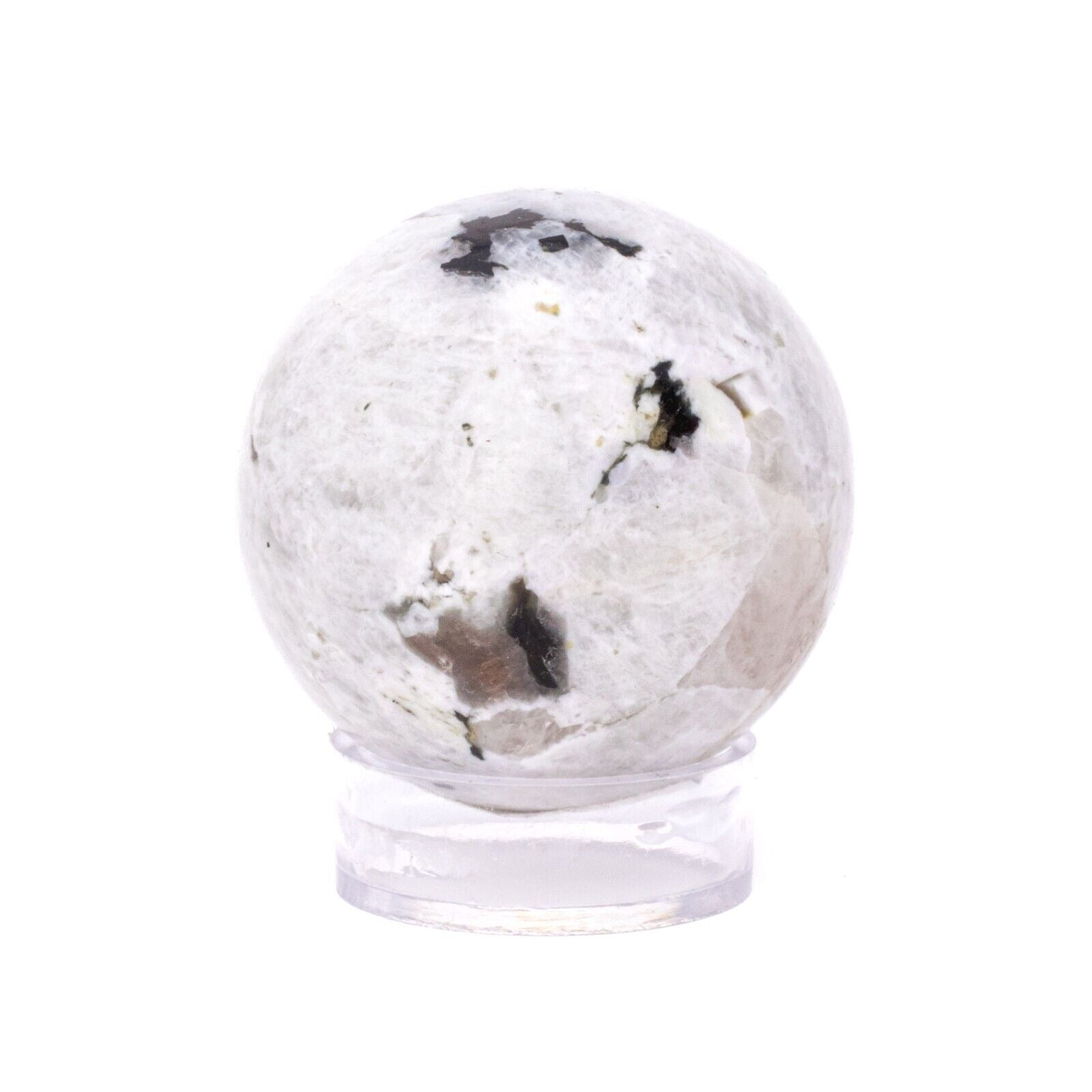 20-30mm Rainbow Moonstone Sphere & Stand