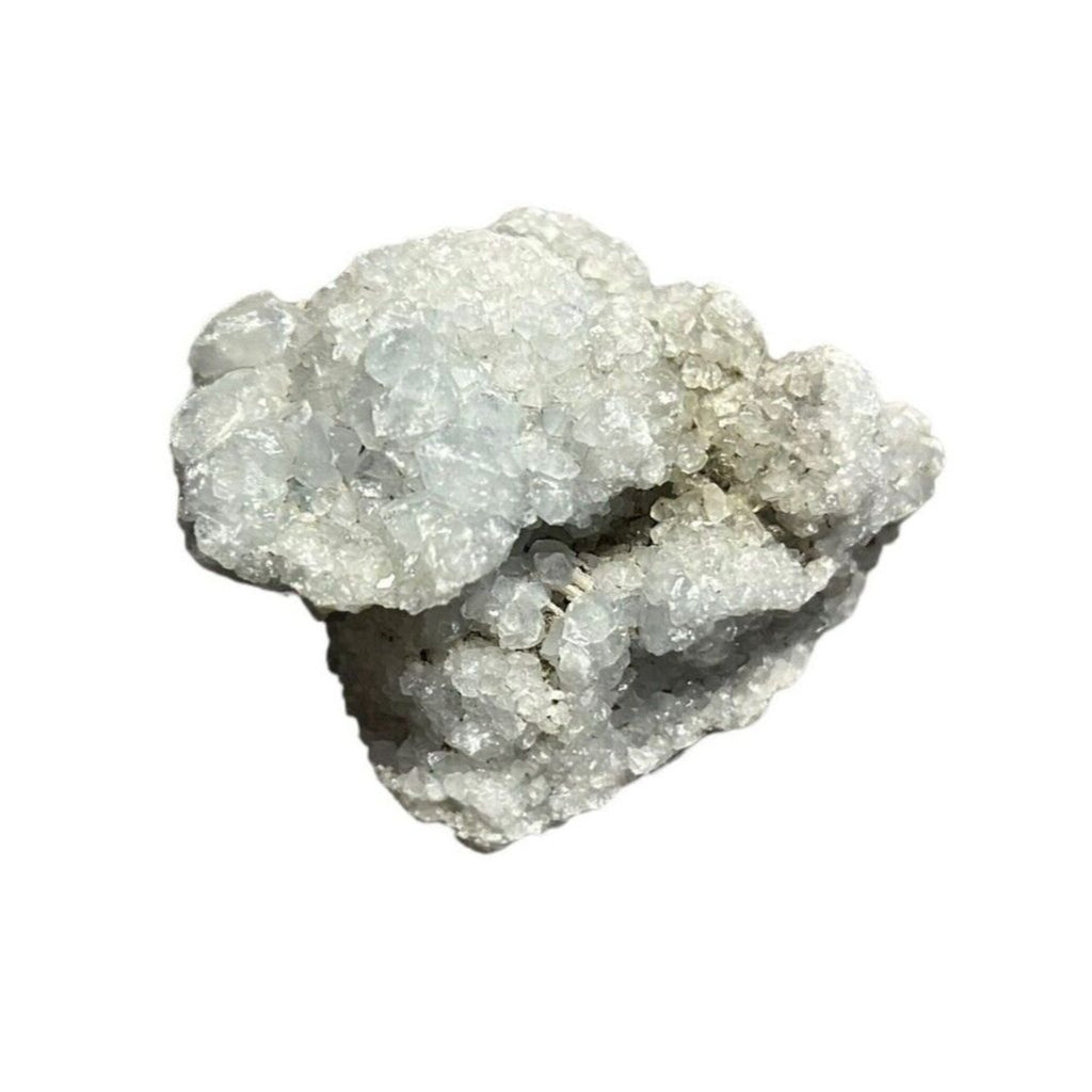 Madagaskar Celestite Crystal Druzy Sky Blue Geode Mineral Cluster 7,5oz Rock Gem