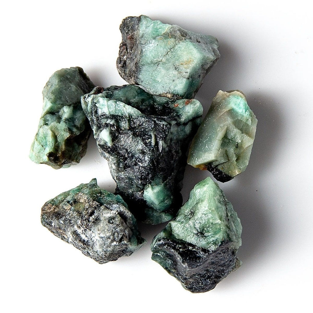 1/4 Pound of Rough/Raw Emerald in Matrix Gemstone Crystals