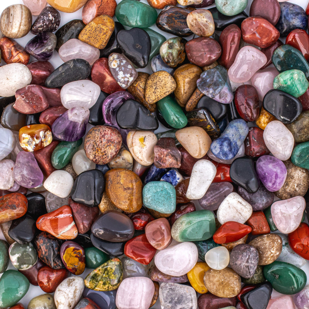 Small Tumbled Assorted Gemstone Crystals Mix Bulk