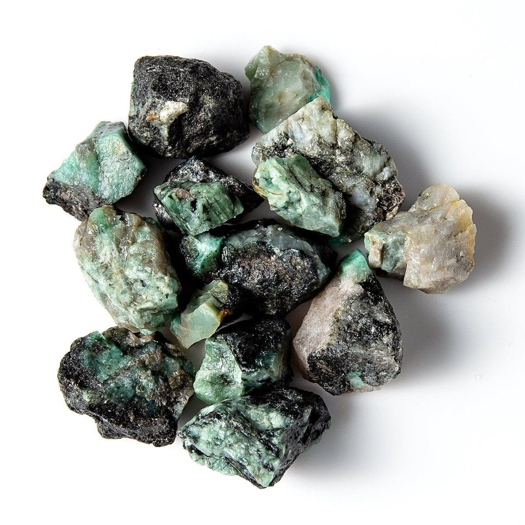 1 Pound of Rough/Raw Emerald in Matrix Gemstone Crystals