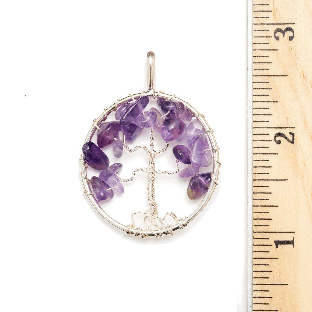 紫水晶生命之树项链