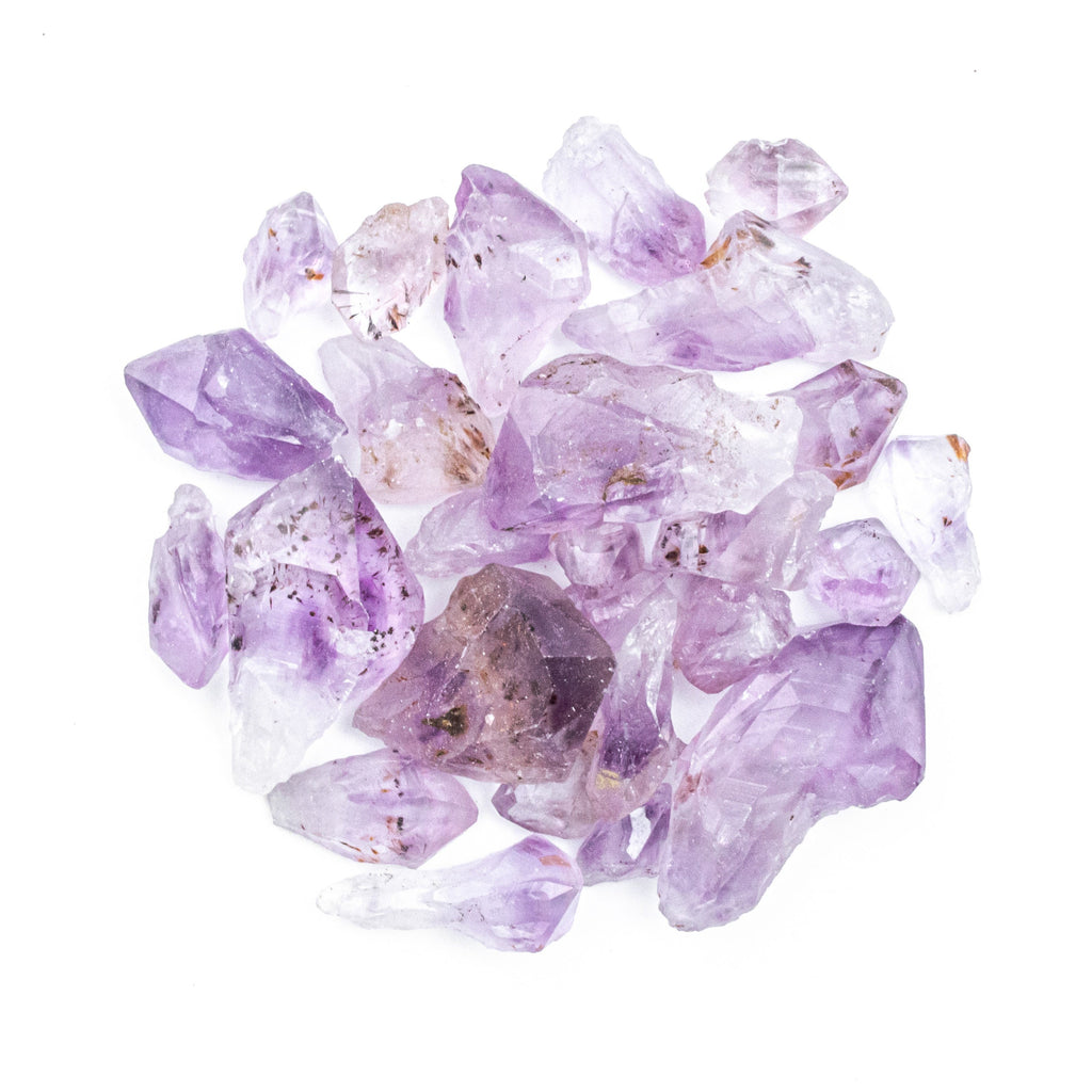 50 Grams of Small Rough/Raw Amethyst Points Gemstone Crystals