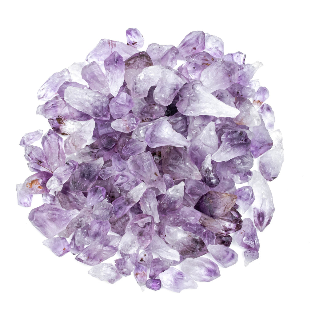1 Pound of Small Rough/Raw Amethyst Points Gemstone Crystals