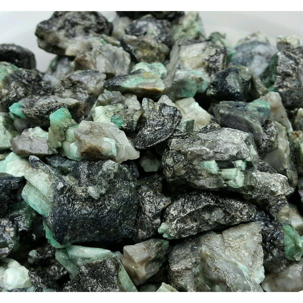 Rough/Raw Emerald in Matrix Gemstone Crystals Bulk