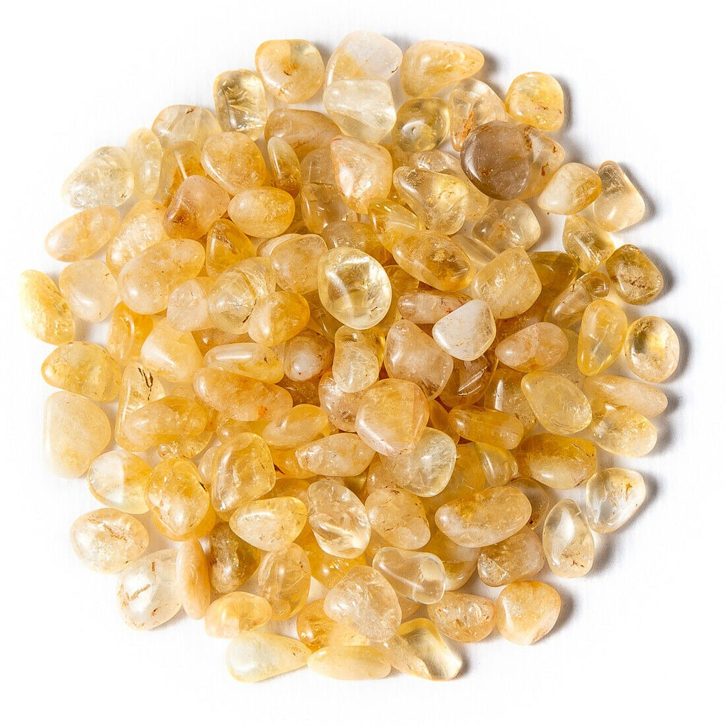 1 Pound of Small Tumbled Citrine Gemstones