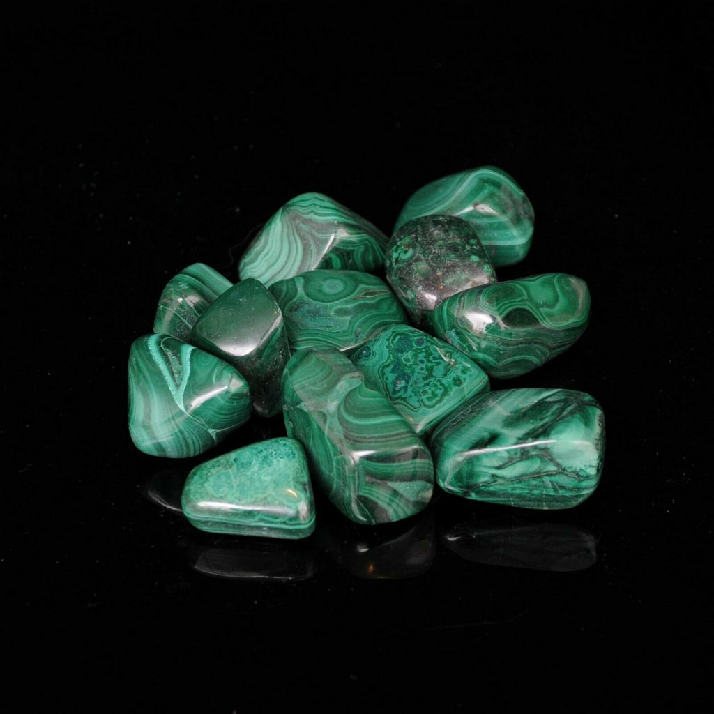 Large Tumbled Malachite Gemstones