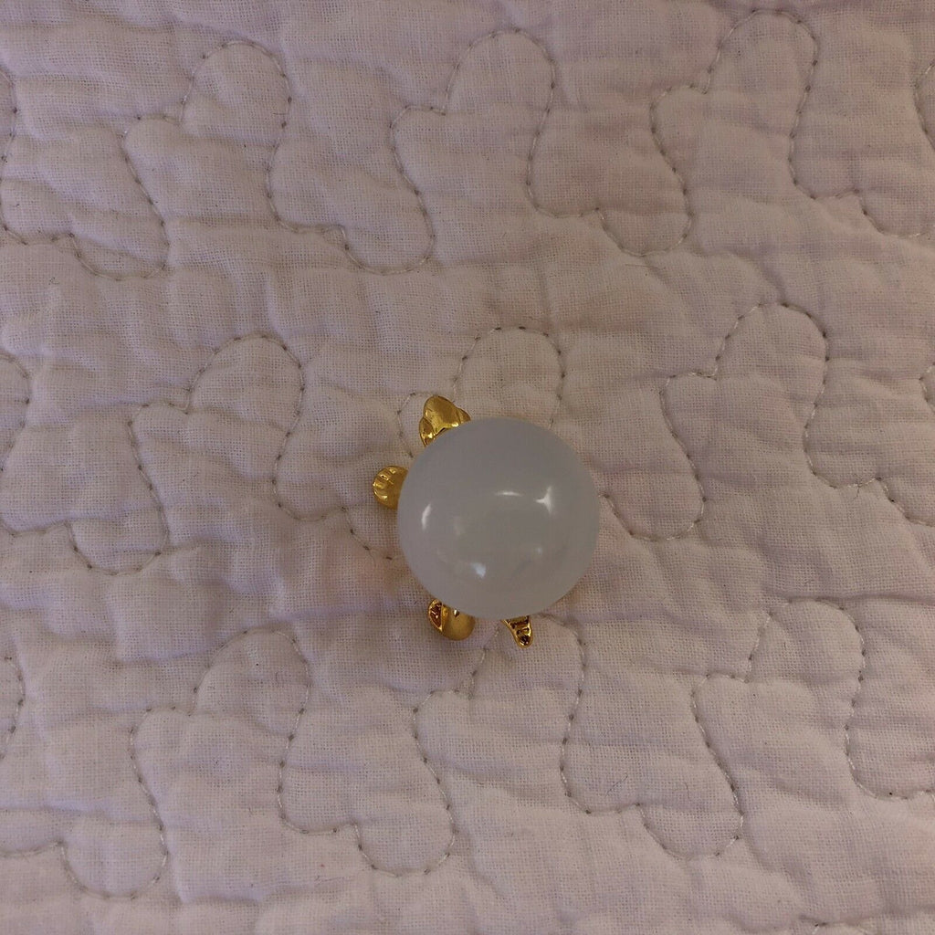 Opalite 20mm Sphere On Gold Turtle Stand