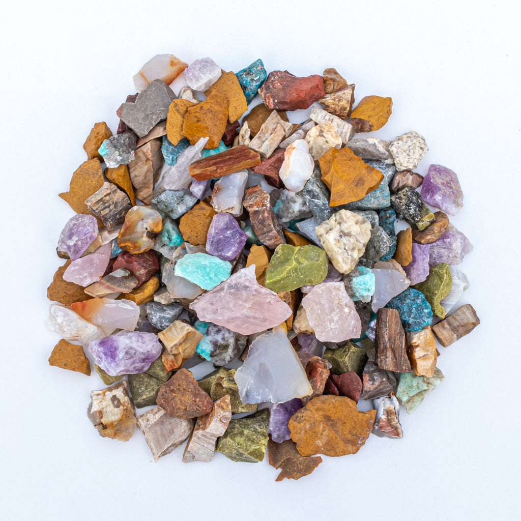 3/4 Pound of Extra Small Madagascar Crafters Gemstone Crystal Mix