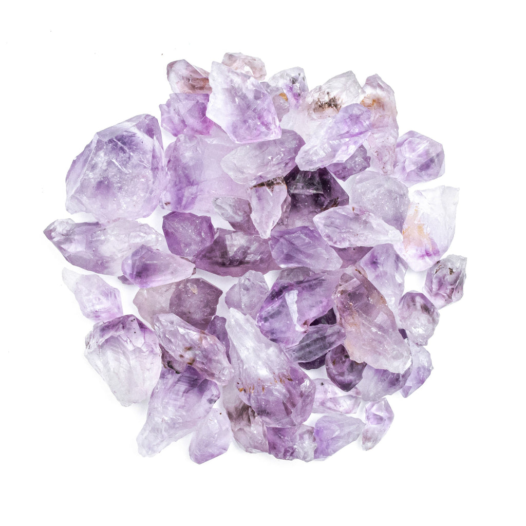 1/4 Pound of Small Rough/Raw Amethyst Points Gemstone Crystals
