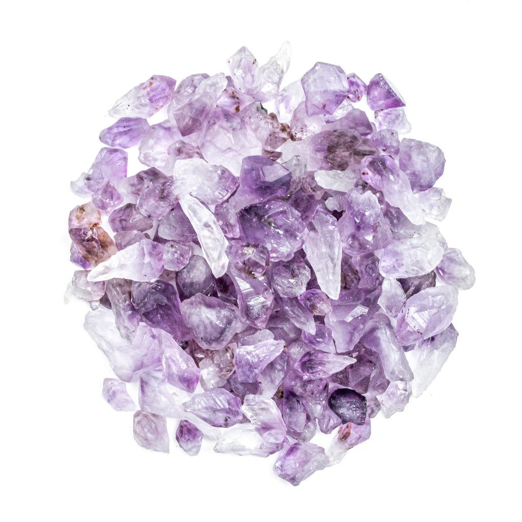 3/4 Pound of Small Rough/Raw Amethyst Points Gemstone Crystals