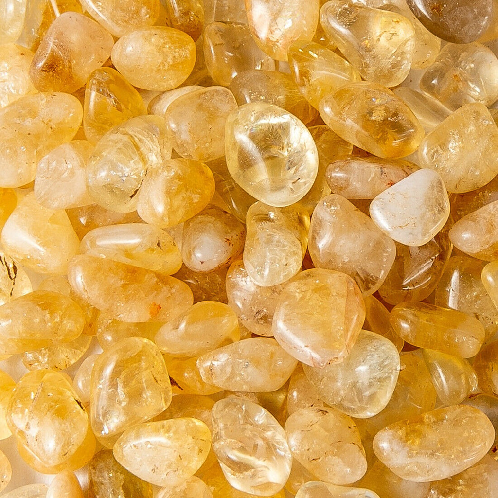 Small Tumbled Citrine Gemstone Crystals Bulk