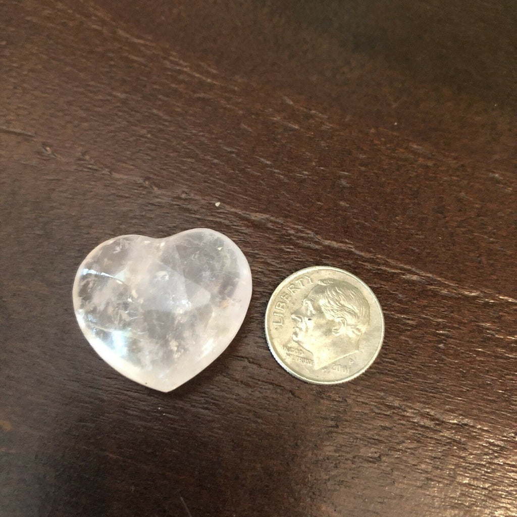Tumbled Rose Quartz Heart Shaped Gemstones (1 Stone)