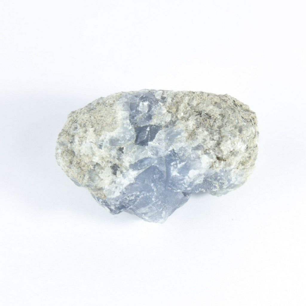 Madagaskar Celestite Crystal druzy cluster obloha Blue Geode Mineral 5,4 oz