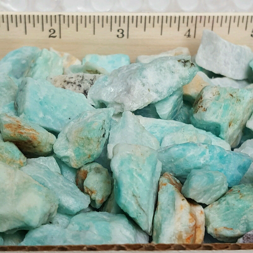 Beautiful Blue AMAZONITE Crystal Rough Gemstones
