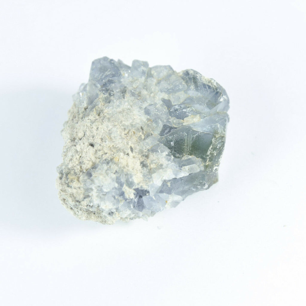 Madagascar Celestite Crystal druzy cluster sky Blue Geode Mineral 6.0oz