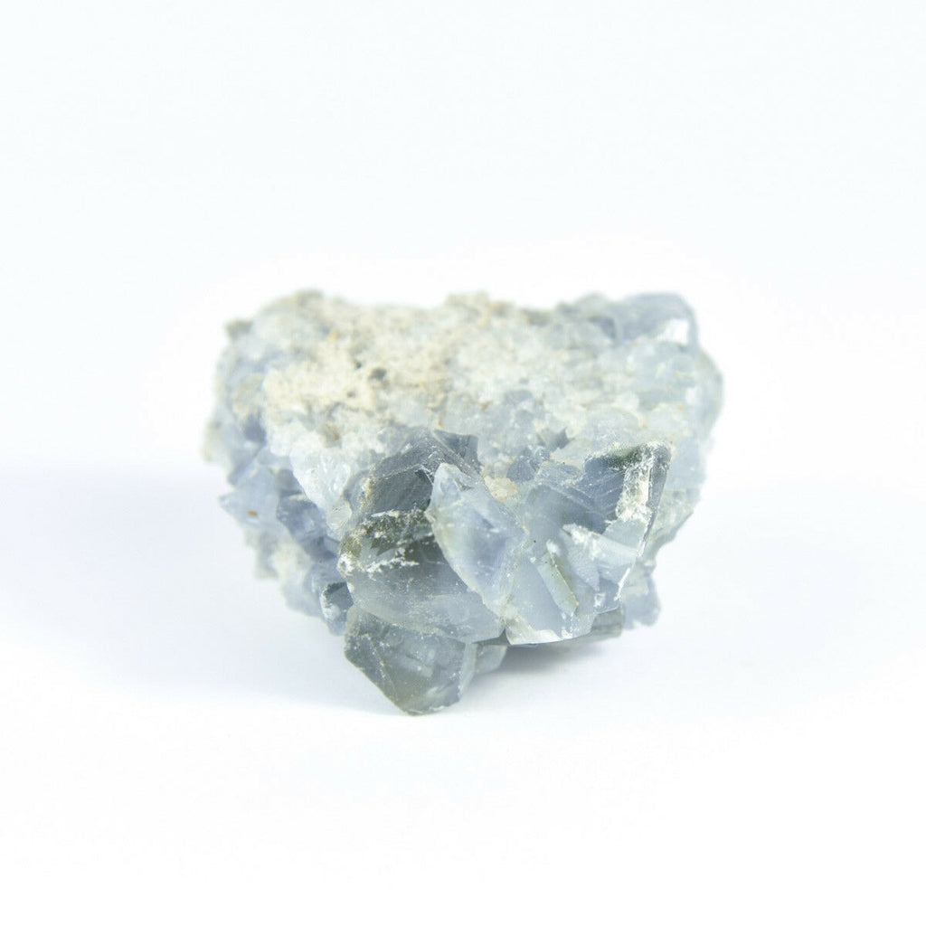 Madagaskar Celestite Crystal druzy cluster nebe Blue Geode Mineral 6,0 oz