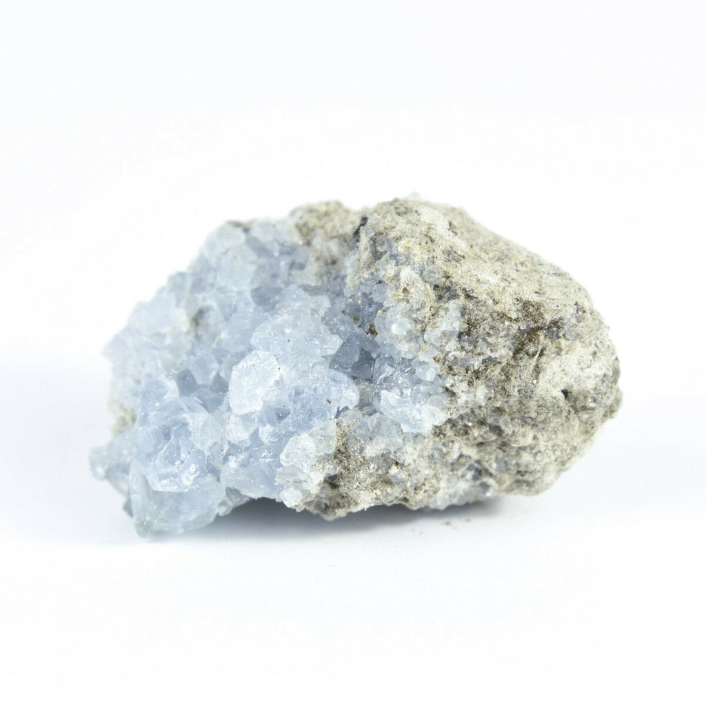 Madagascar Celestite Crystal druzy cluster sky Blue Geode Mineral 5.0oz