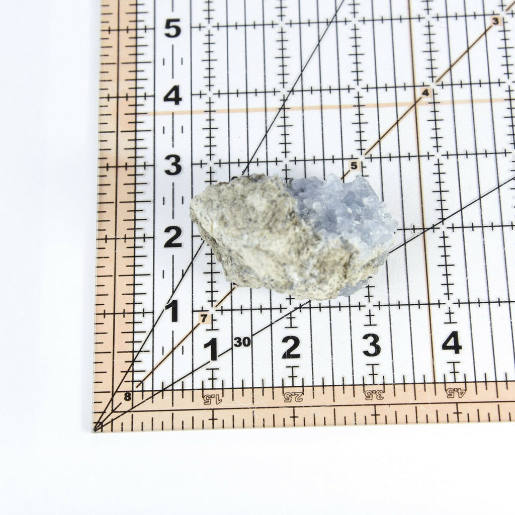 Madagaskar Celestite Crystal druzy cluster obloha Blue Geode Mineral 5,0 oz