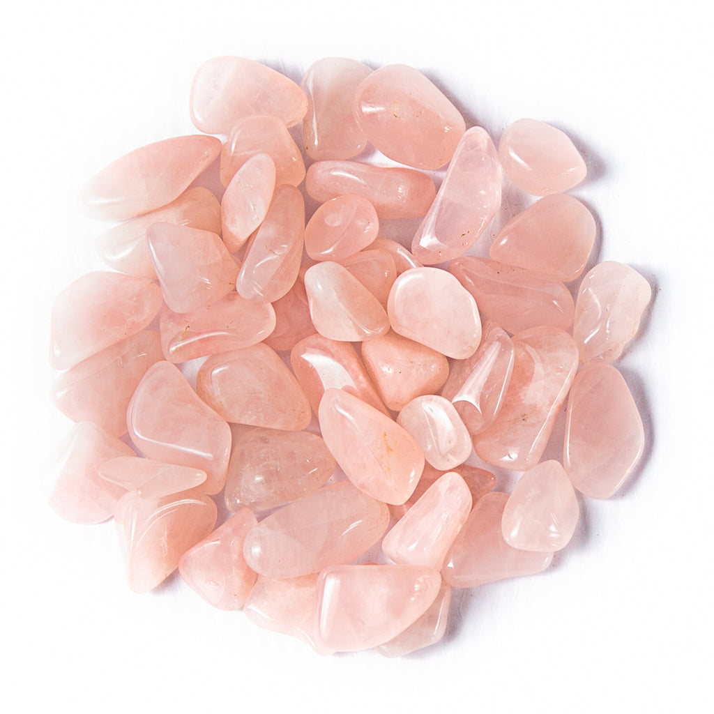 1/4 Pound of Tumbled Rose Quartz Gemstone Crystals