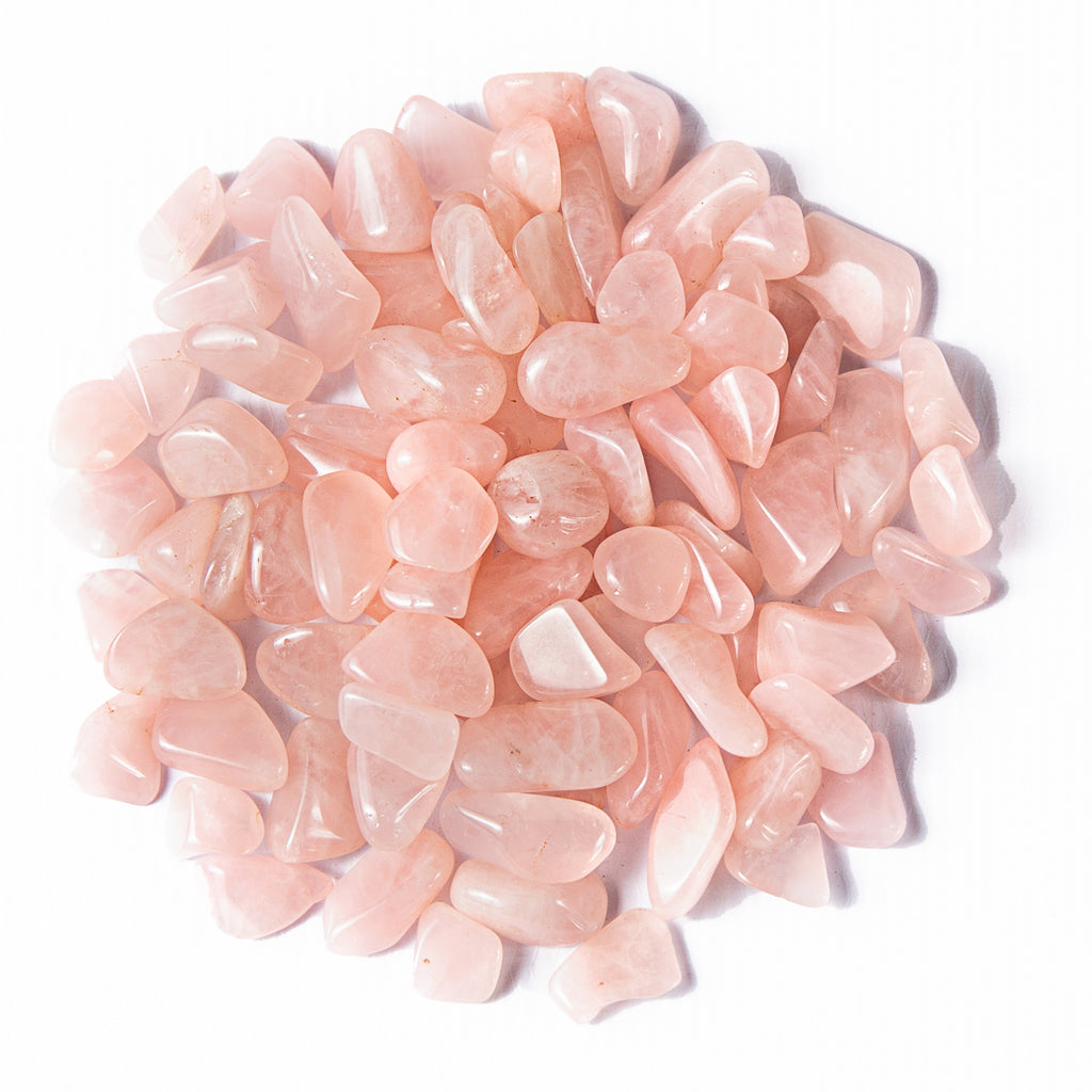 1/2 Pound of Tumbled Rose Quartz Gemstone Crystals