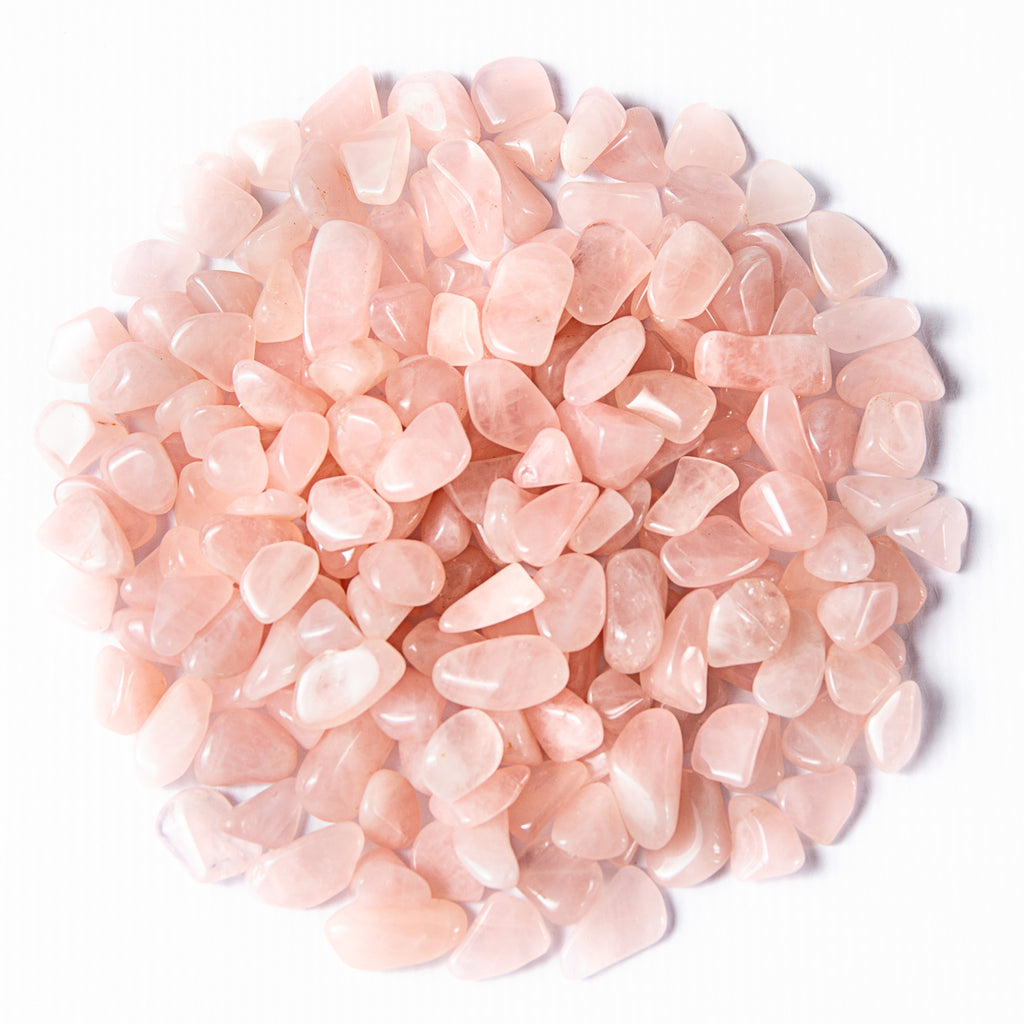 1 Pound of Tumbled Rose Quartz Gemstone Crystals