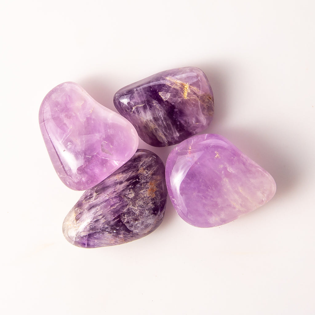 50 Grams of Medium Tumbled Amethyst Gemstone Crystals