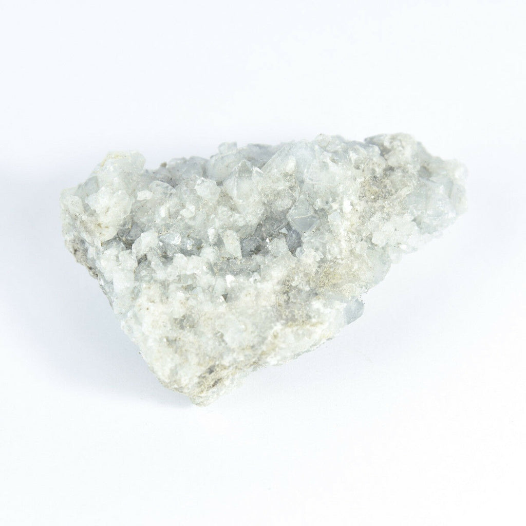 Madagaskar Celestite Crystal druzy cluster obloha Blue Geode Mineral 5,3 oz