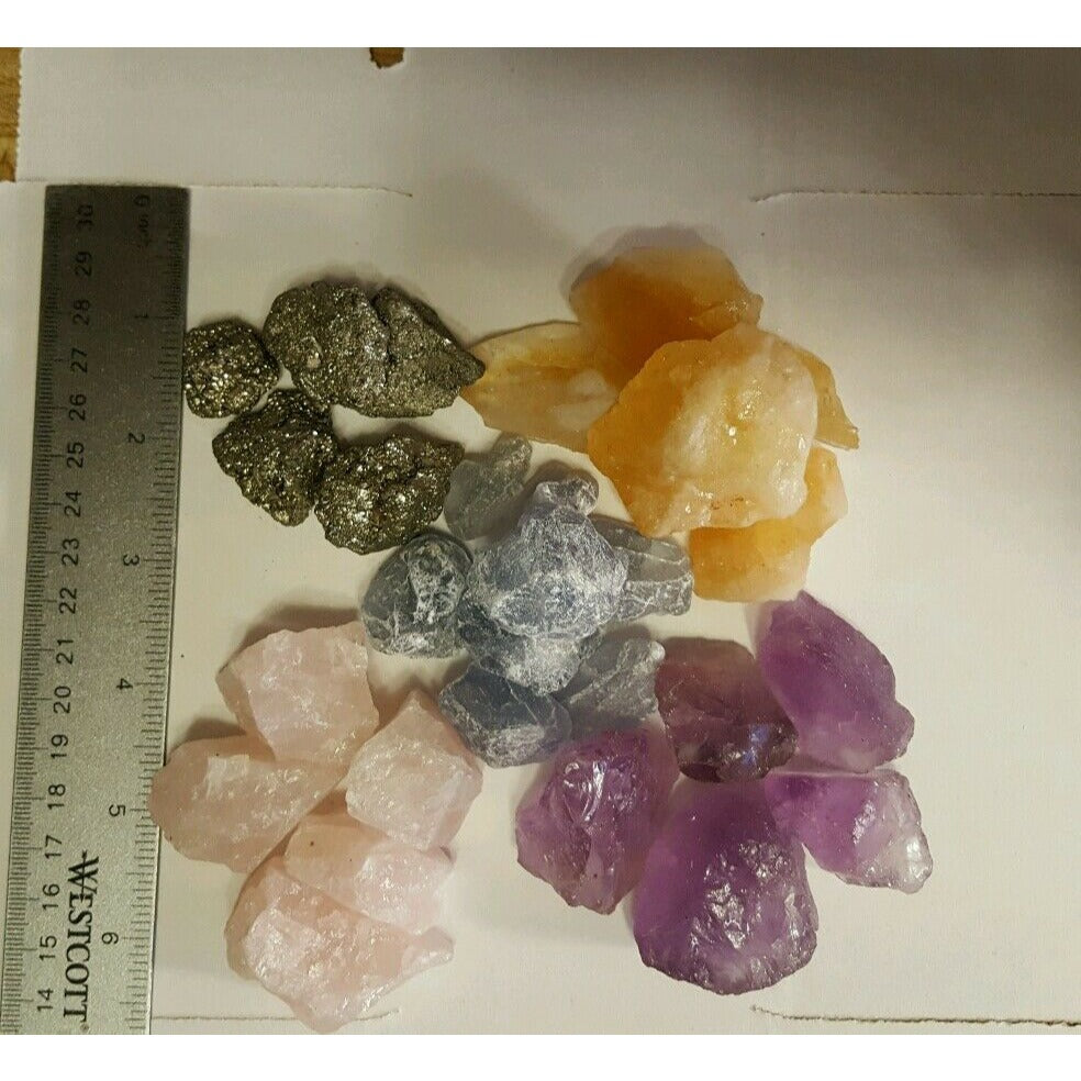 Beautiful Amethyst Citrine Celestite Pyrite Rose Quartz