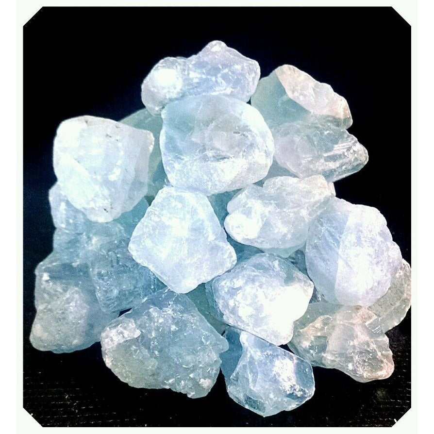 Rough Celestite Mineral Points & Pieces Natural Sky Blue