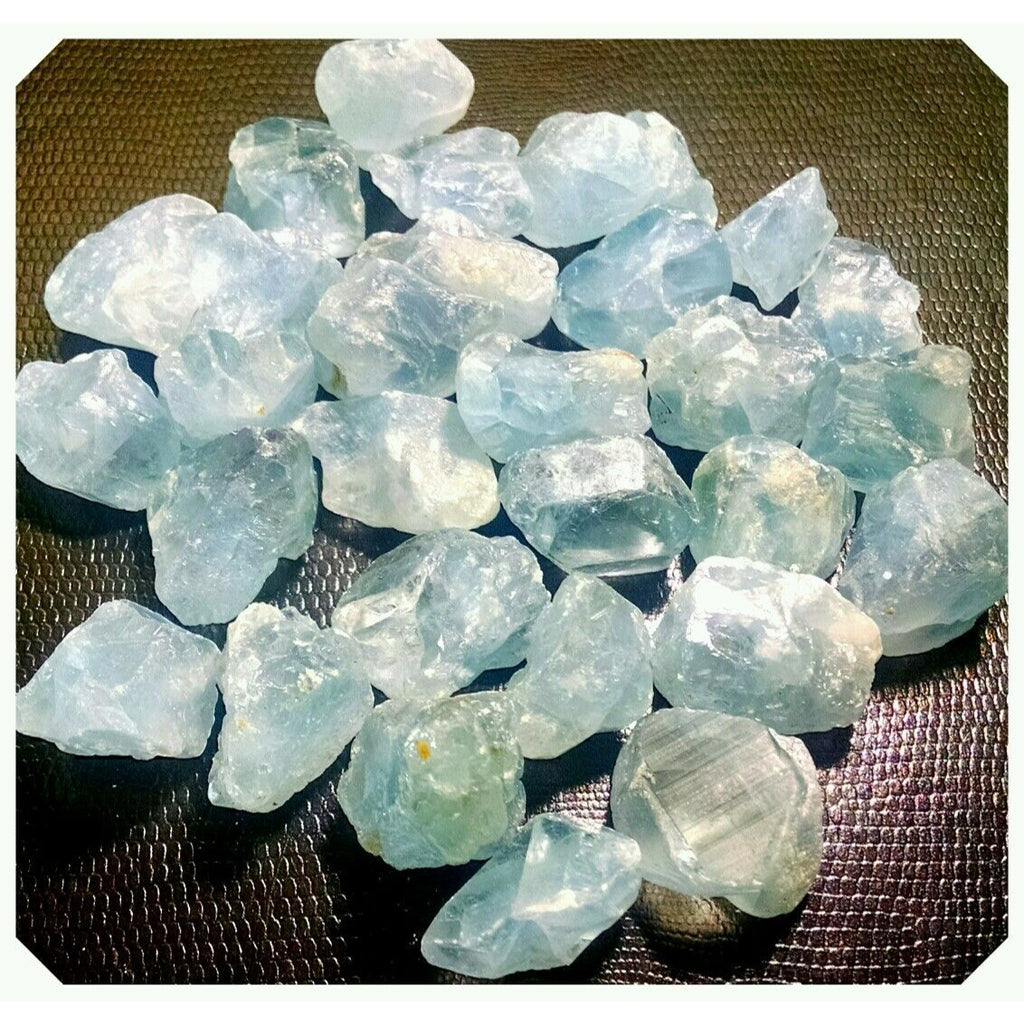 Rough Celestite Mineral Points & Pieces Natural Sky Blue