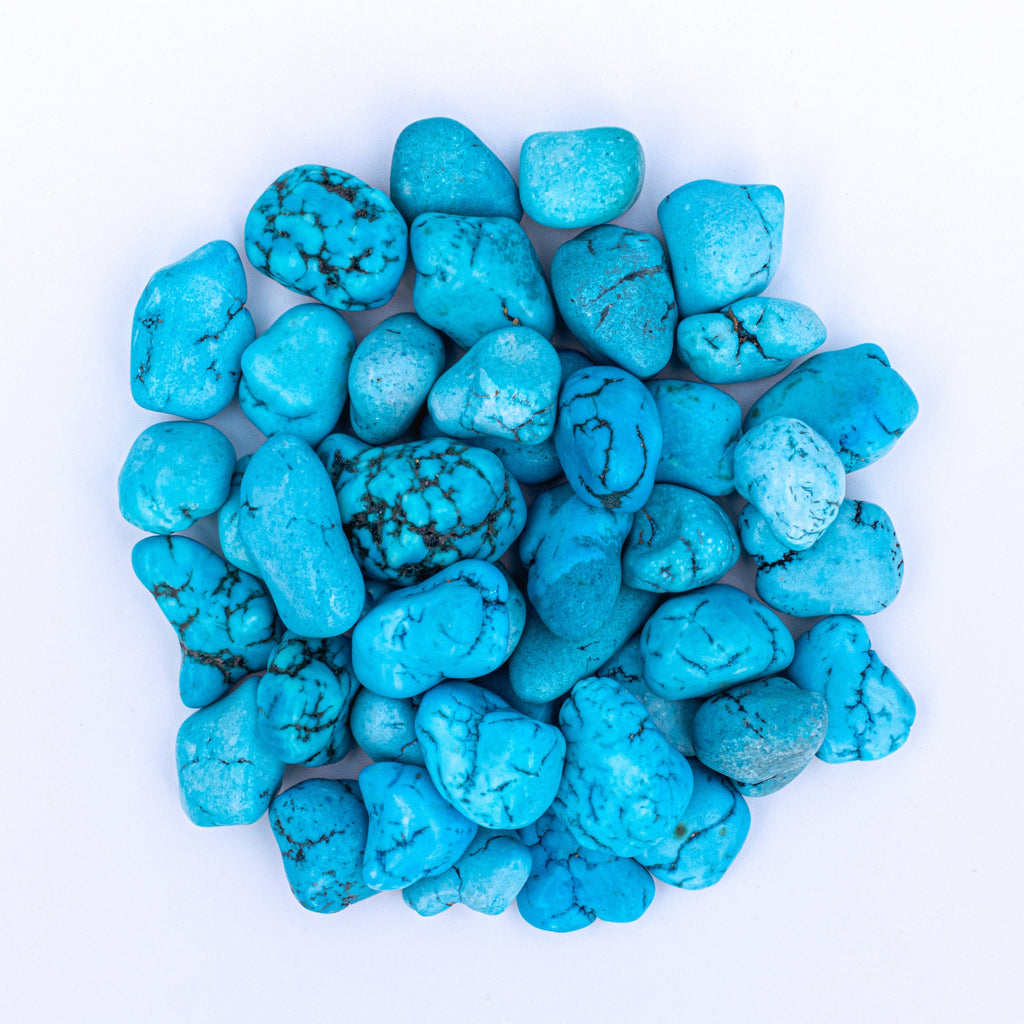 1/4 Pound of Small Tumbled Turquenite Gemstone Crystals