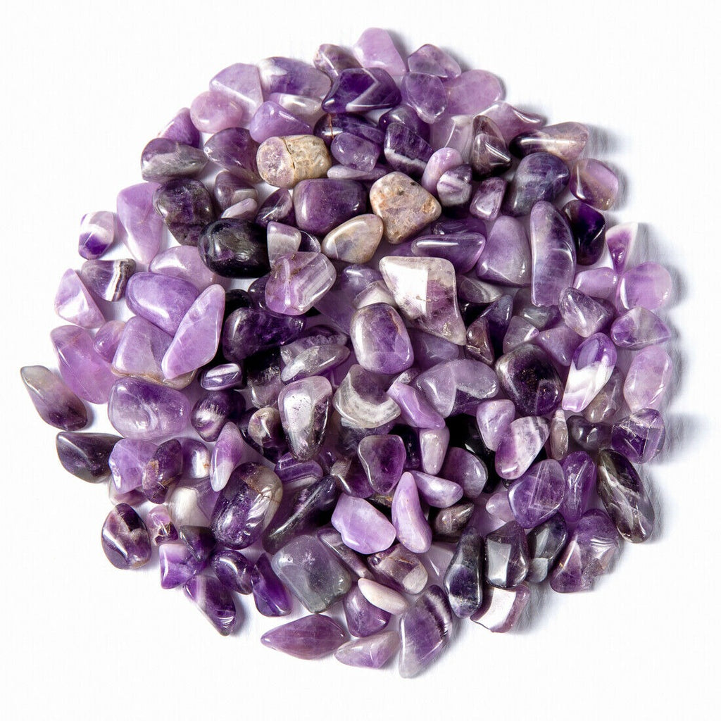 滚磨宝石系列 V 形紫水晶和玫瑰石英