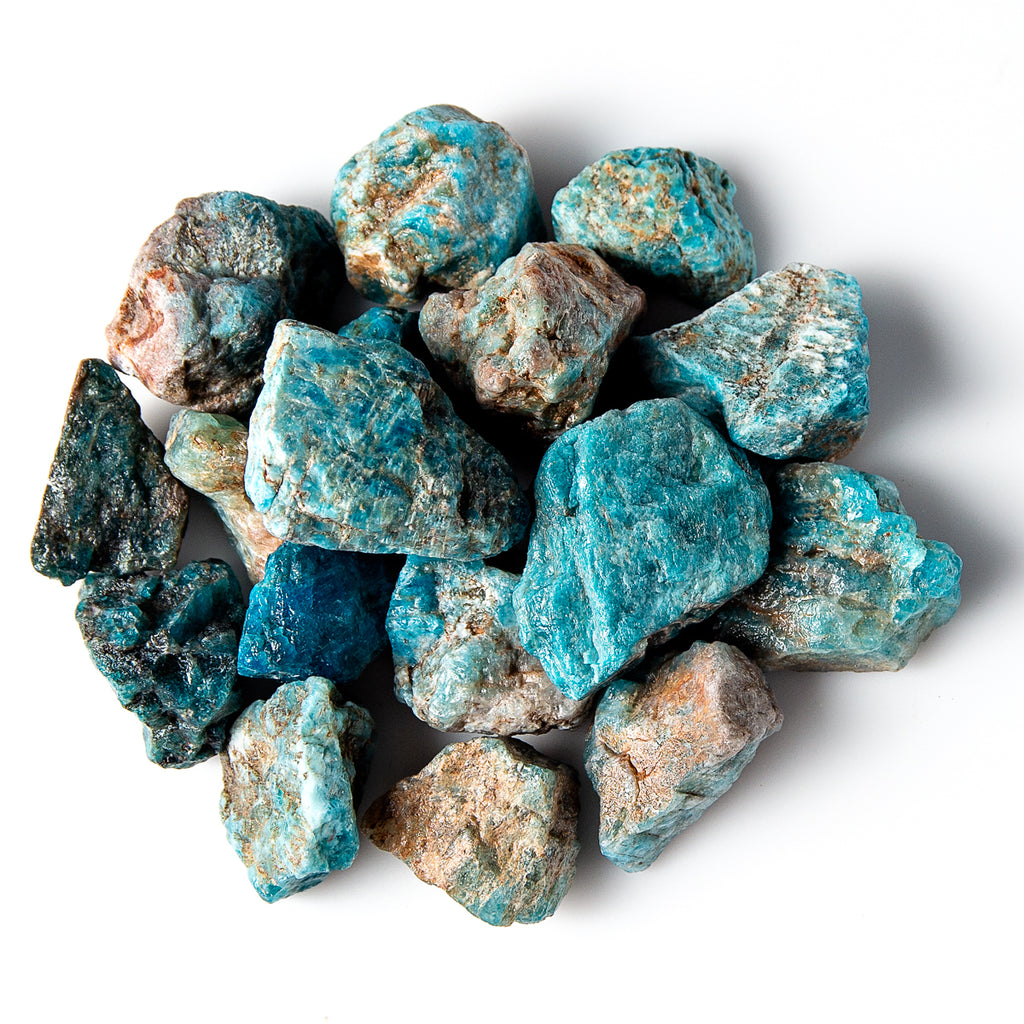 Rough Blue Apatite Natural Unheated Stones