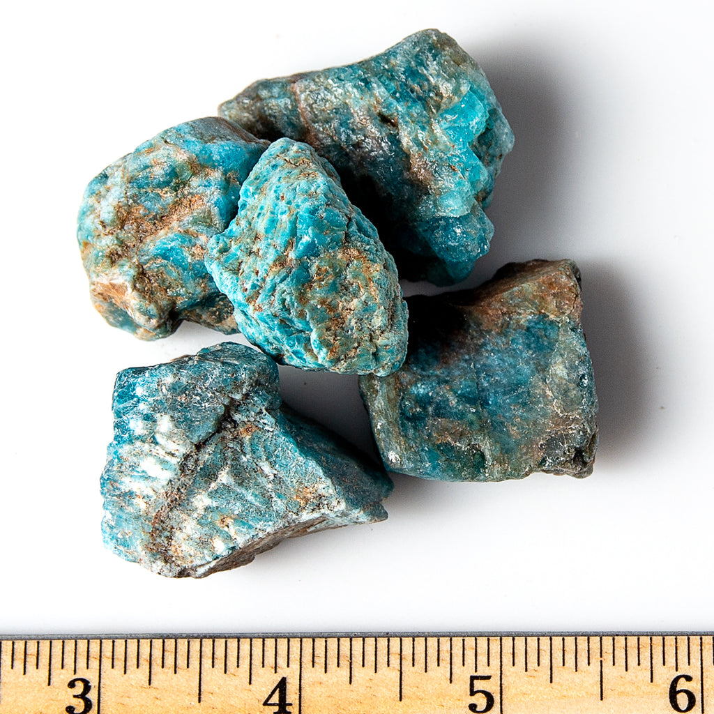 Rough Blue Apatite Natural Unheated Stones