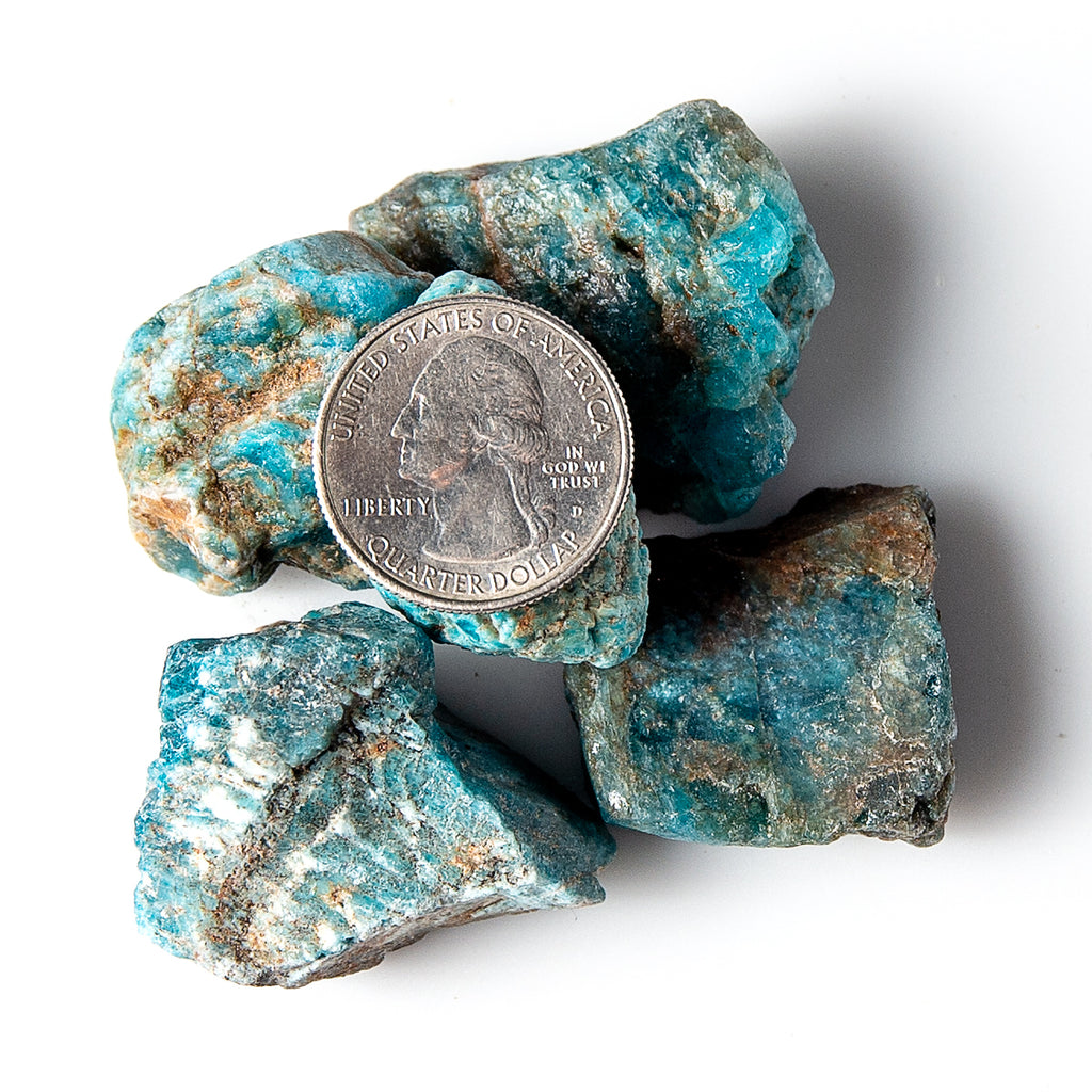 Rough Blue Apatite Natural Unheated Stones