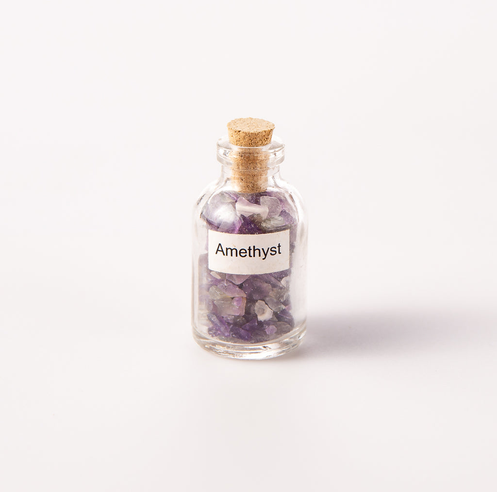 紫水晶碎片宝石瓶