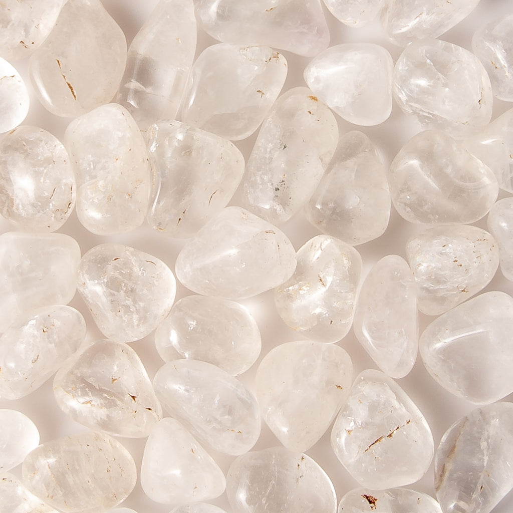 Small Tumbled Clear Quartz Gemstone Crystals Bulk