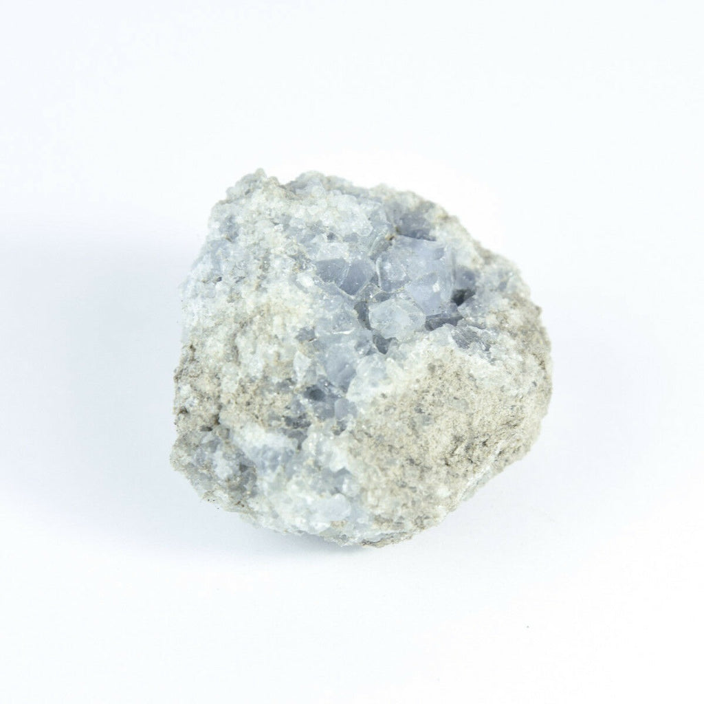Madagaskar Celestite Crystal druzy cluster obloha Blue Geode Mineral 5,8 oz
