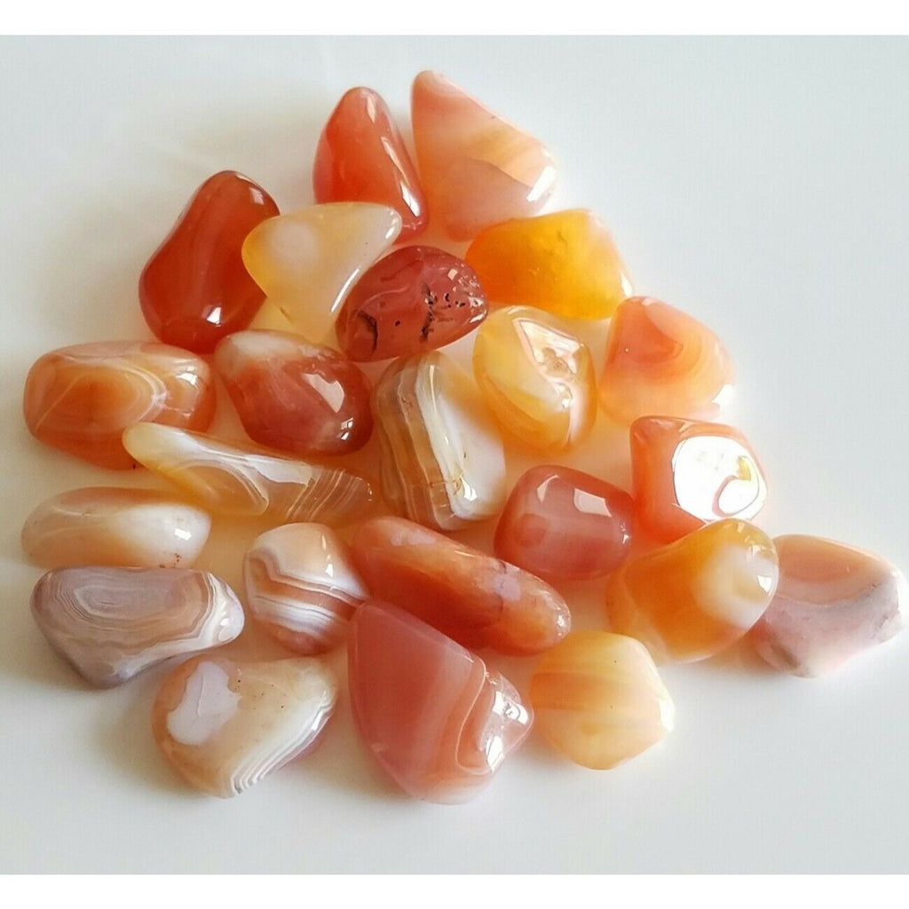 Small Tumbled Banded Carnelian