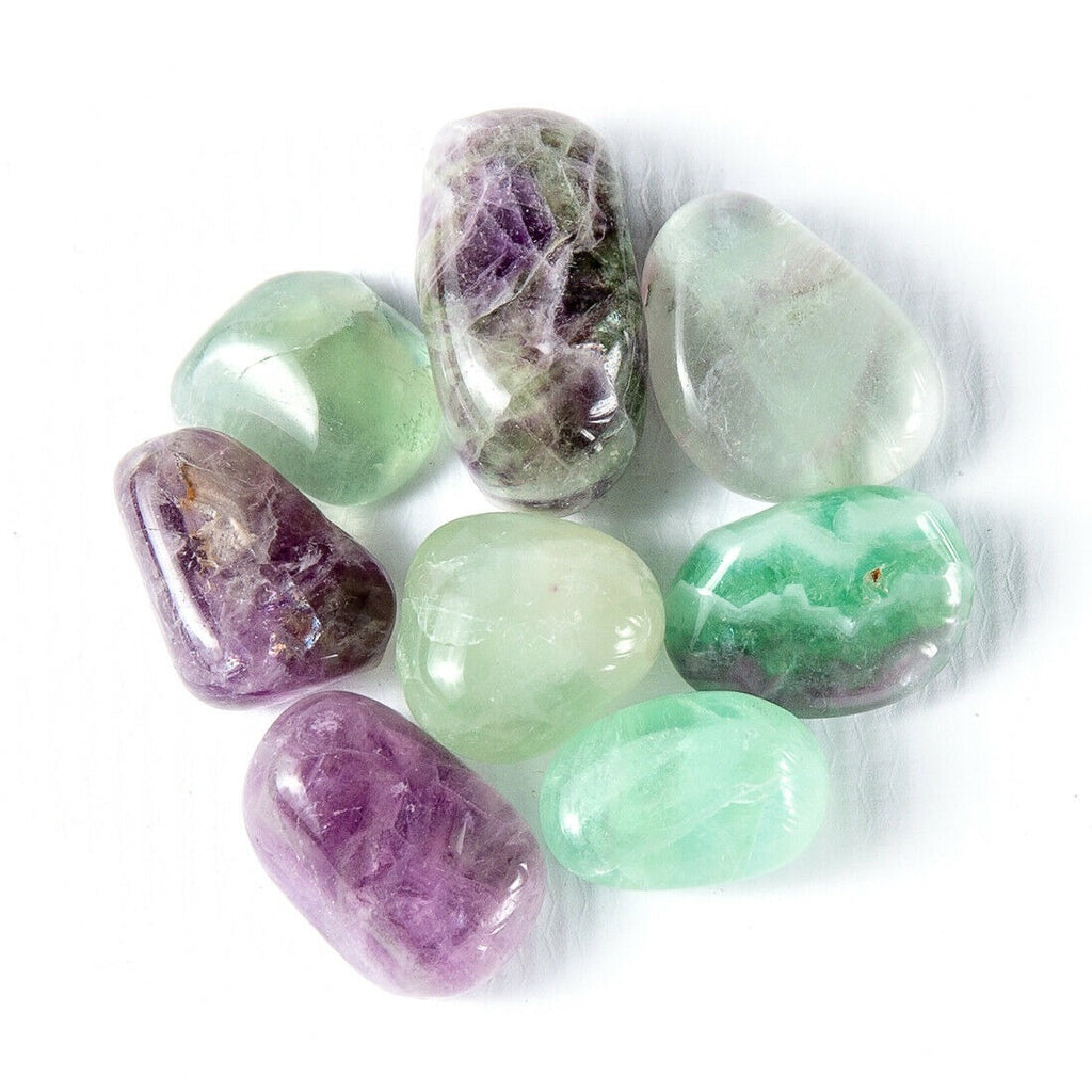 滚磨宝石系列玫瑰石英、紫水晶、萤石和雪花黑曜石